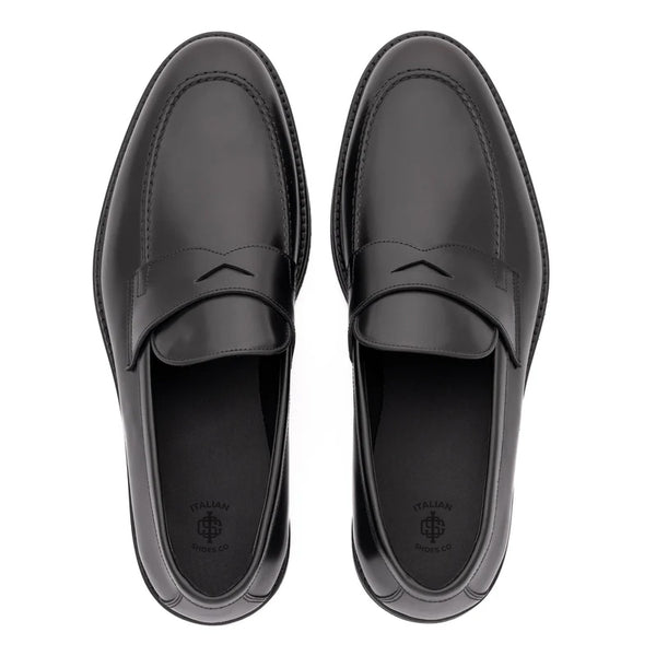 Embossed Casual Penny Leather Loafer