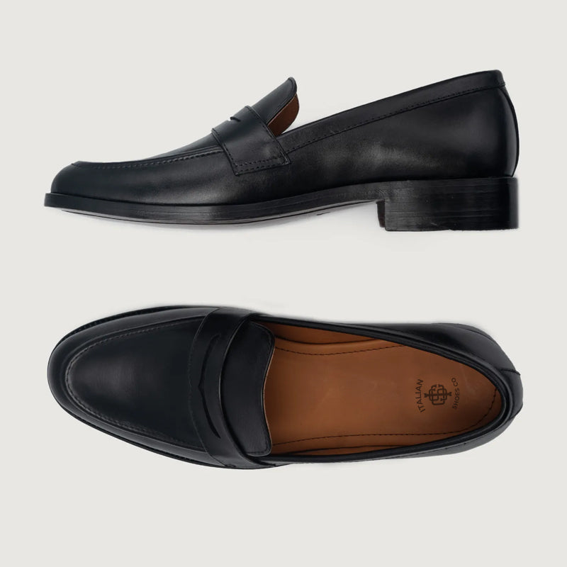 Baxton Leather Loafers For Men