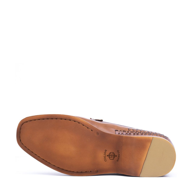 Men Slip On Leather Tassel Loafer