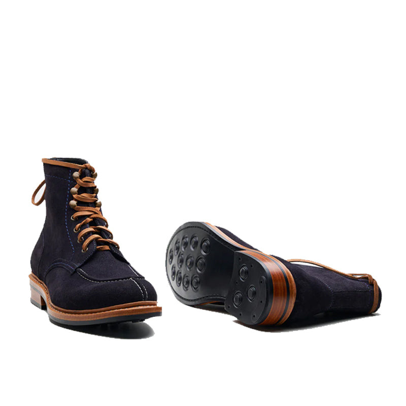 Premium Split Toe Suede Leather Derby Ankle Boots