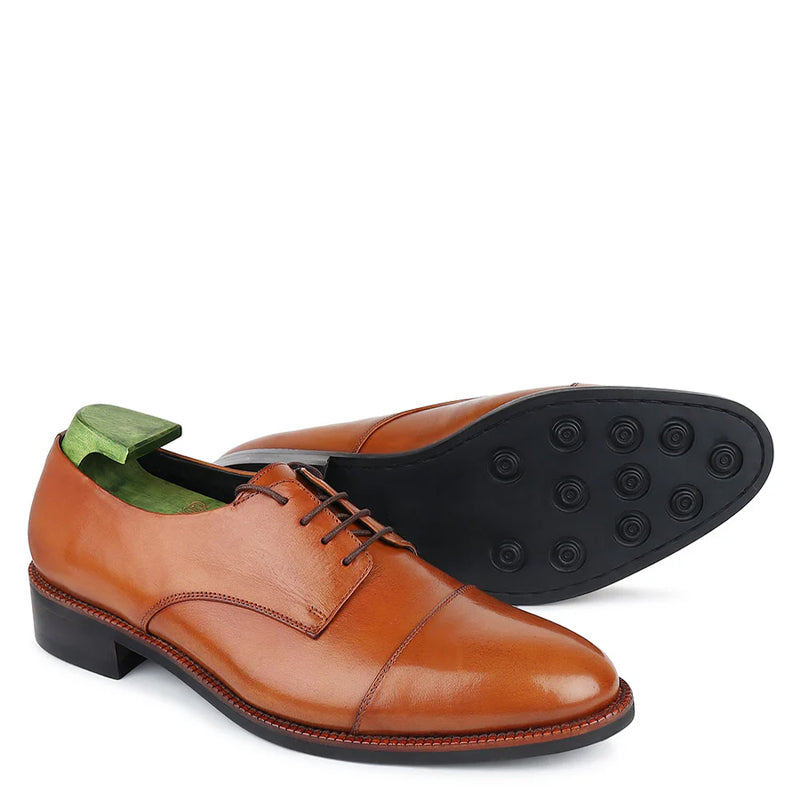 Patina Captoe Classic Derby Shoes