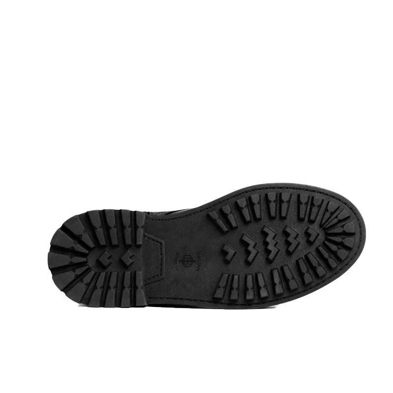 Lace Up Leather High Top Combat Boots