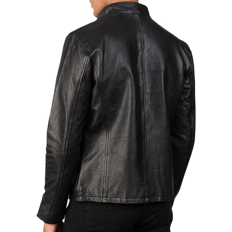 Alex Leather Biker Jacket For Men