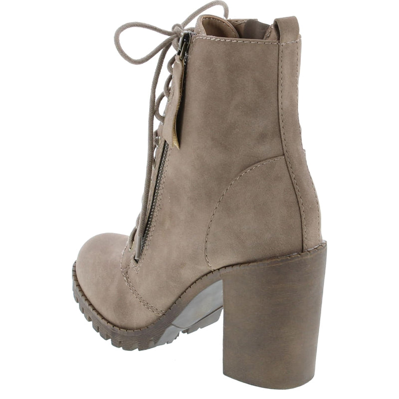 Urban Lace-Up Suede Ankle Boots