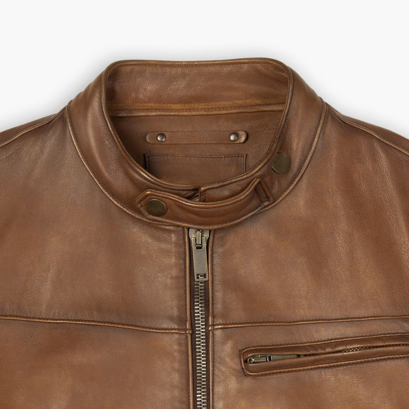 Pelle Scamosciata Jacket Walnut