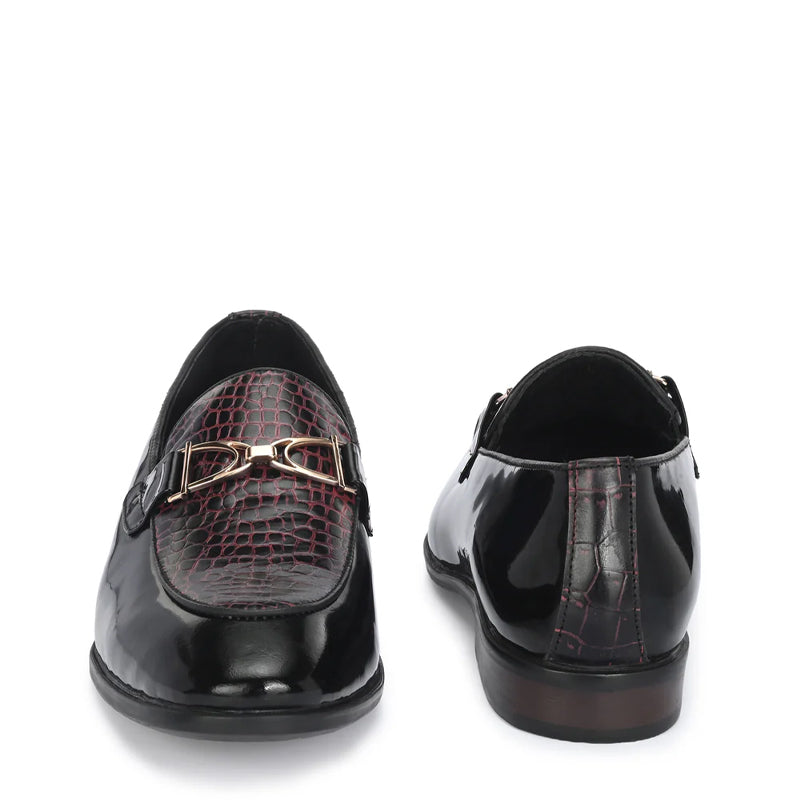 Leather Buckled Loafers For Men