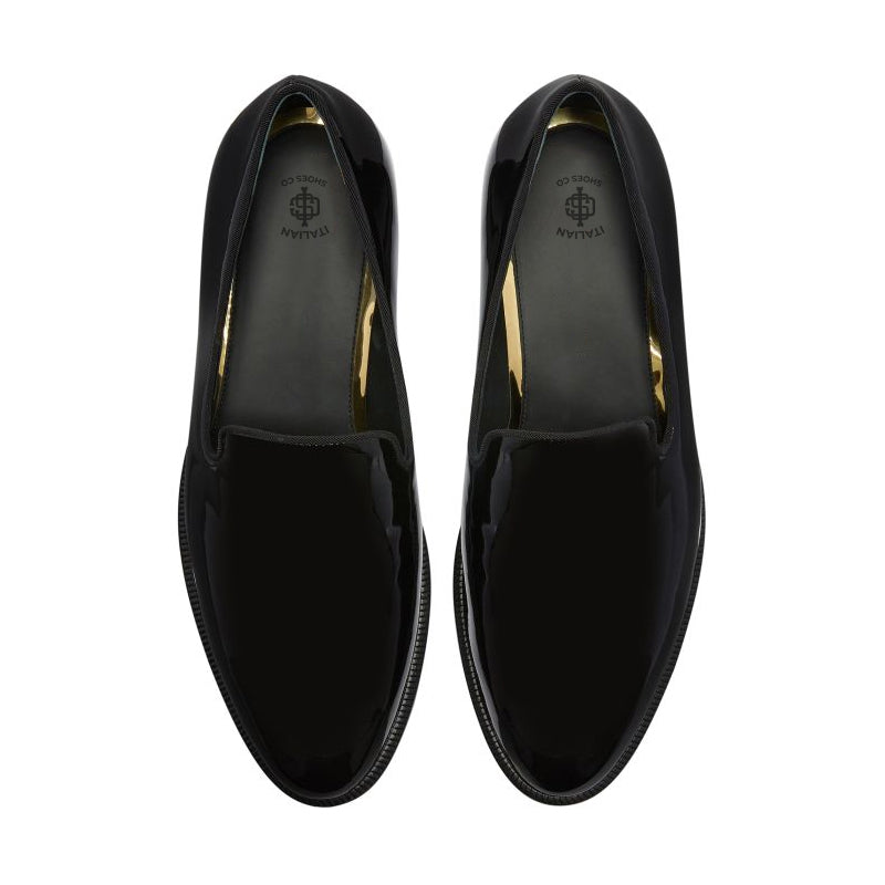 Men Classic Patent Shiny Leather Loafer