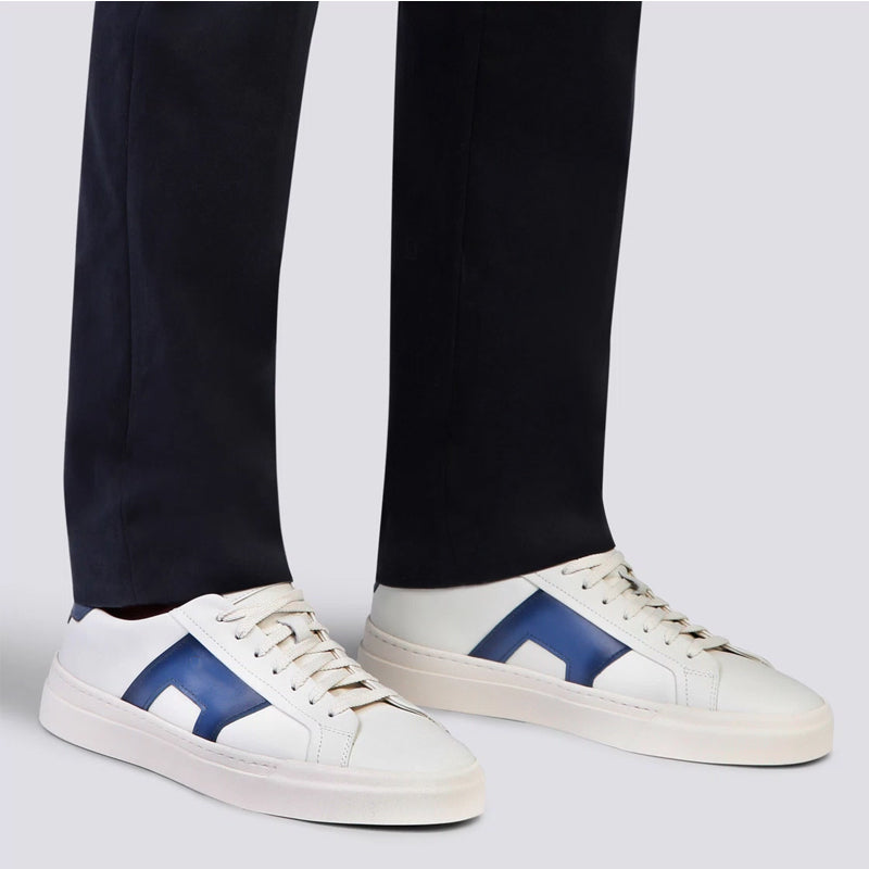 Double Buckle Lace-Up Sneakers For Men