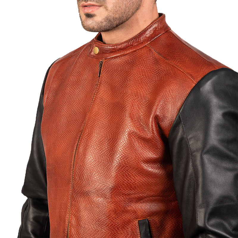 Avan Leather Bomber Jacket For Men