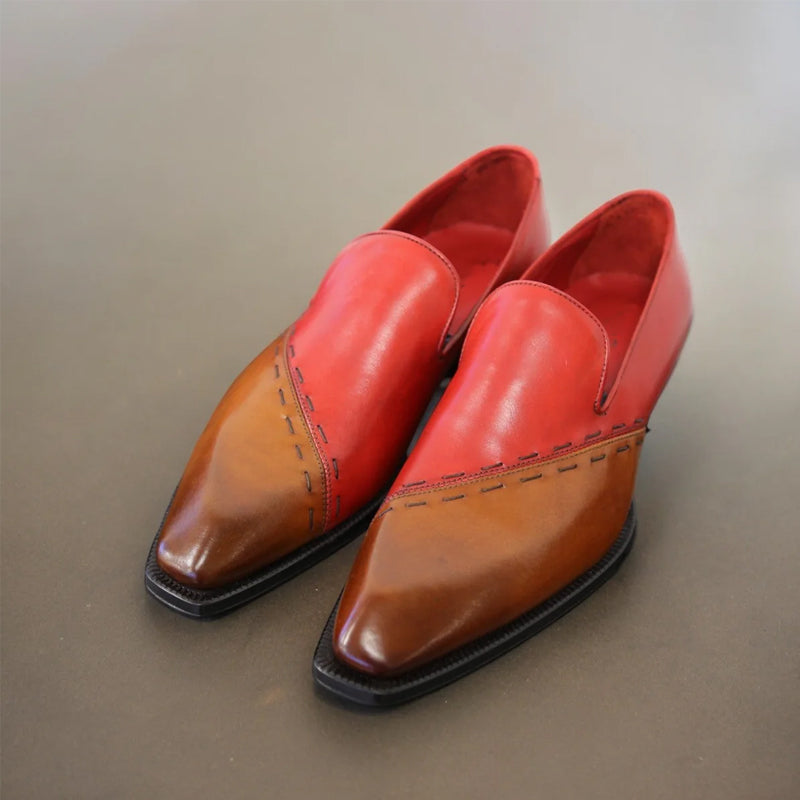 Calf-Skin Leather Loafers