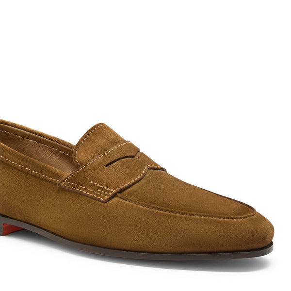 Men Nes Yellow Suede Penny Loafers N Classic Slip On