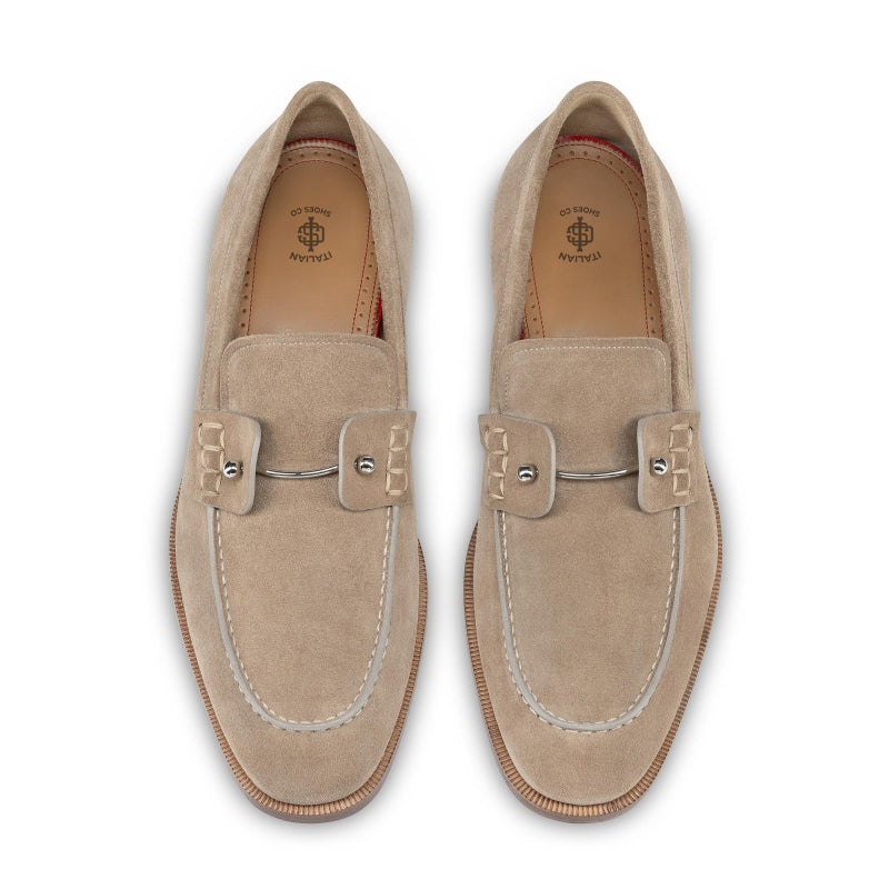 Patent Croco Print Leather Loafer For Men