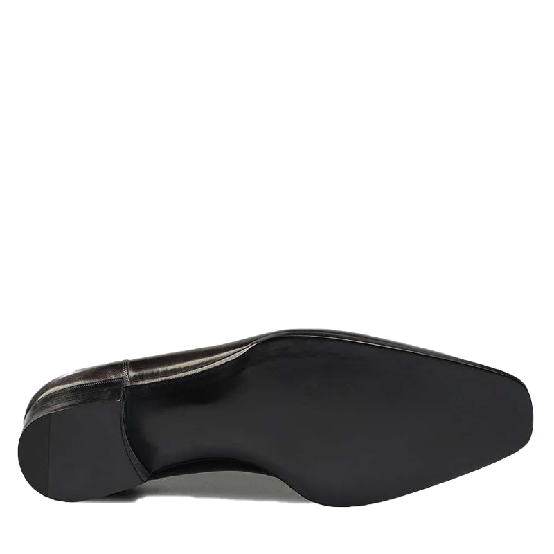 HandPainted Wholecut Split Toe Leather Oxford Shoe