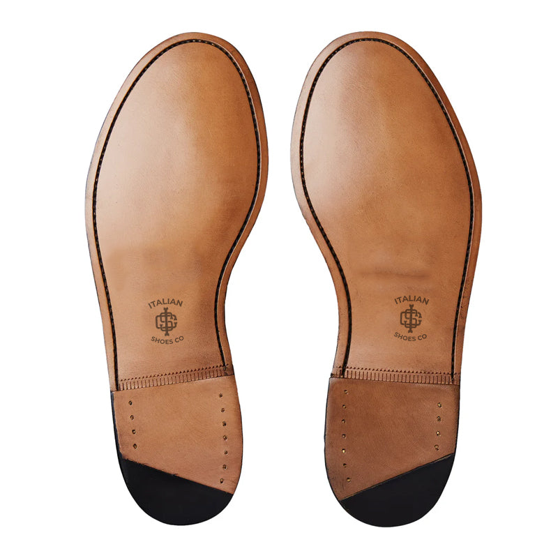 Classic Leather Tan Penny Loafer For Men