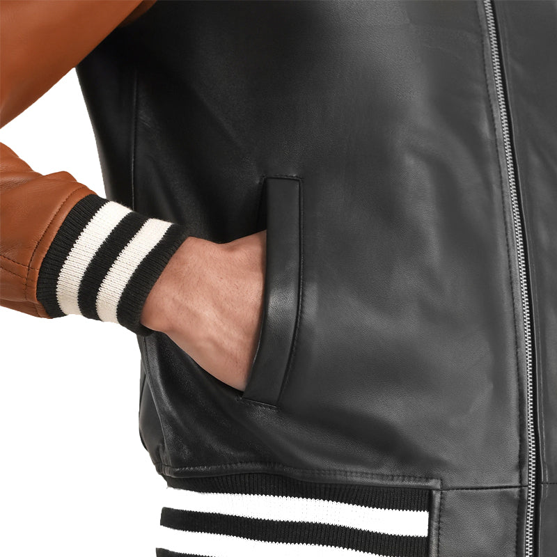 Men Solid Slim Fit Bomber Jacket