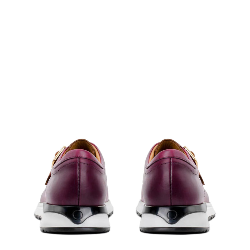 Wine Leather Men Sneaker