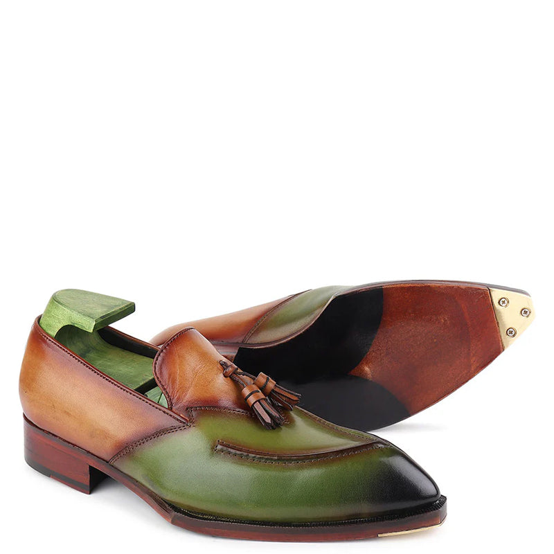 Patina Classic Penny Leather Tassel Loafers