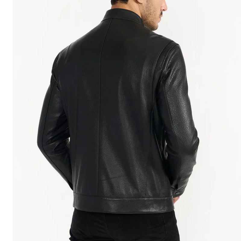 Andrew Black Men's Leather Jacket