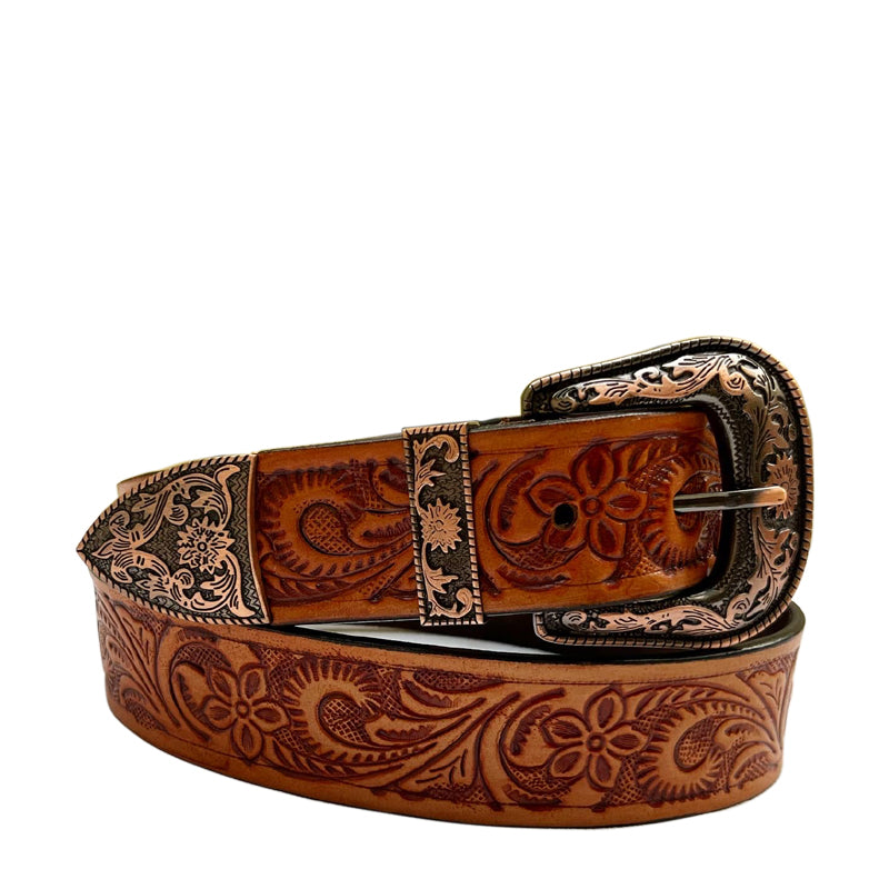 Progettista Cowboy Leather Belt Pecan