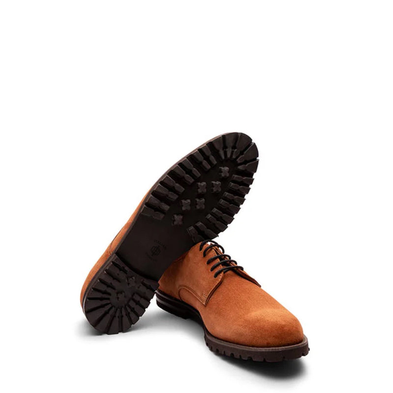 Classic Suede Leather Formal Derby Shoe Brown