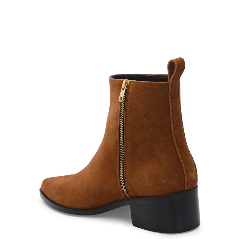 Luxury Suede Leather Fashion High Side Zipper Boots