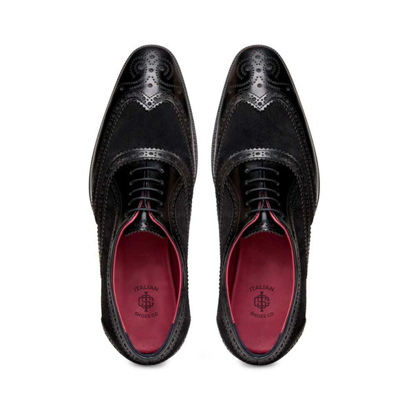Wingtip Leather Oxford Shoe For Men