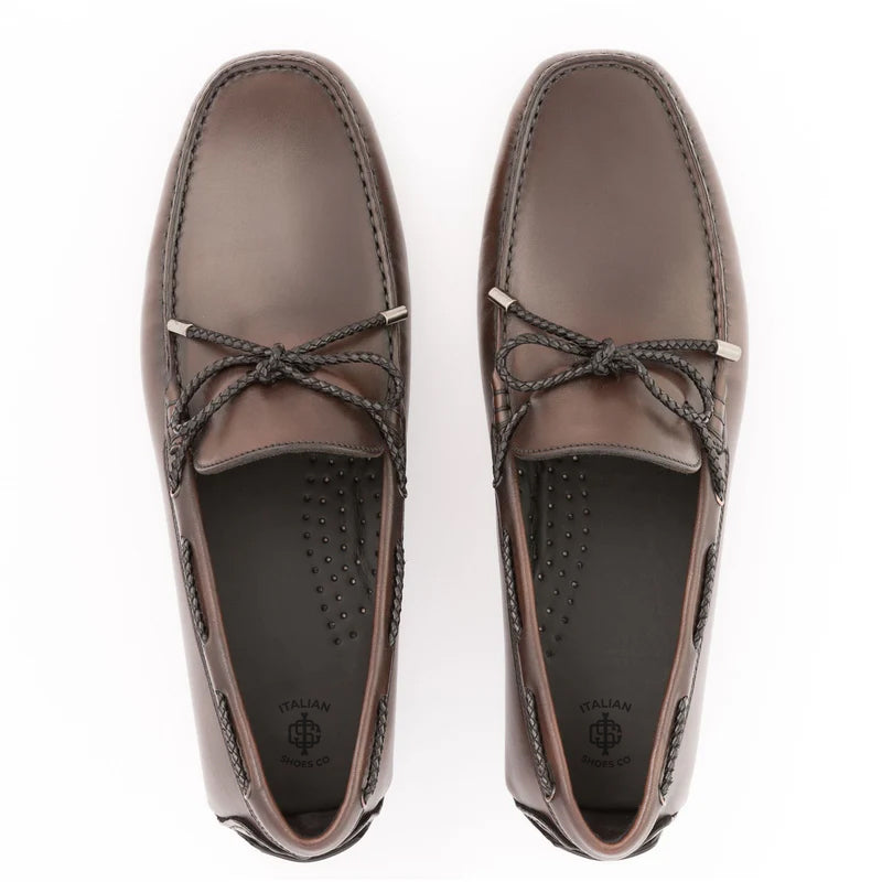 Patent Slip On Leather Black Loafer