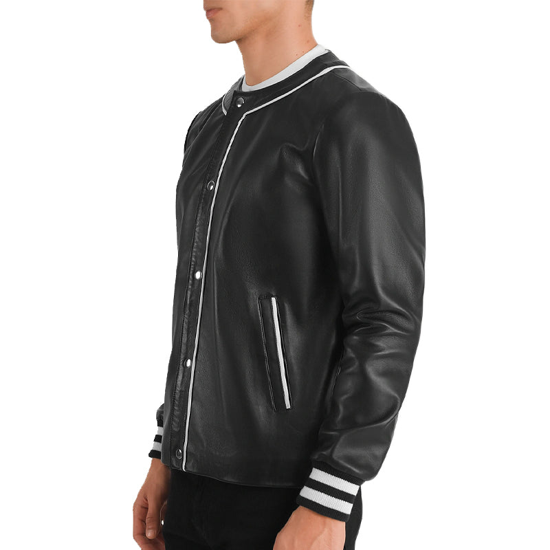 Willis Leather Bomber Jacket For Men