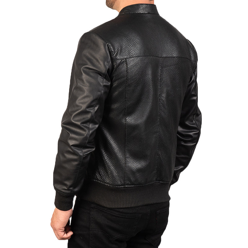 Avan Leather Bomber Jacket For Men