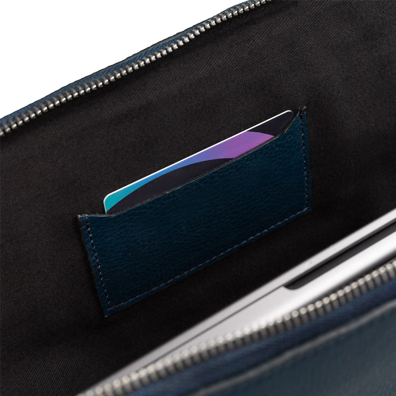 The Baxter Leather Black Laptop Sleeve