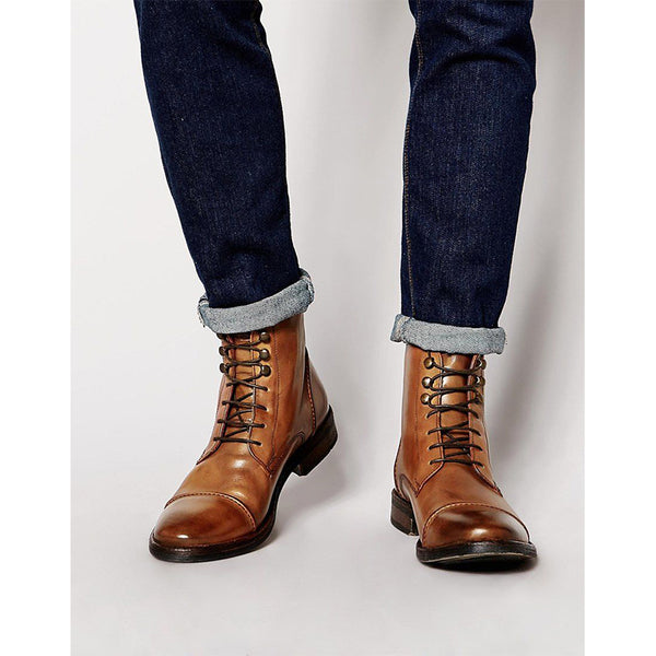 Men's High-Top Lace-Up Boot