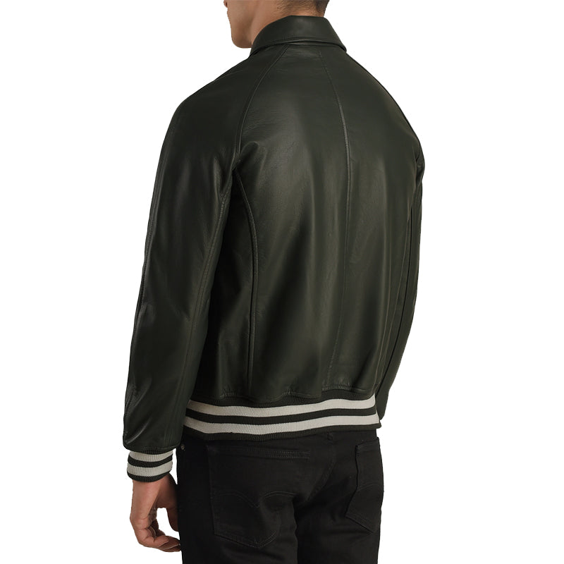 Men Solid Slim Fit Bomber Jacket