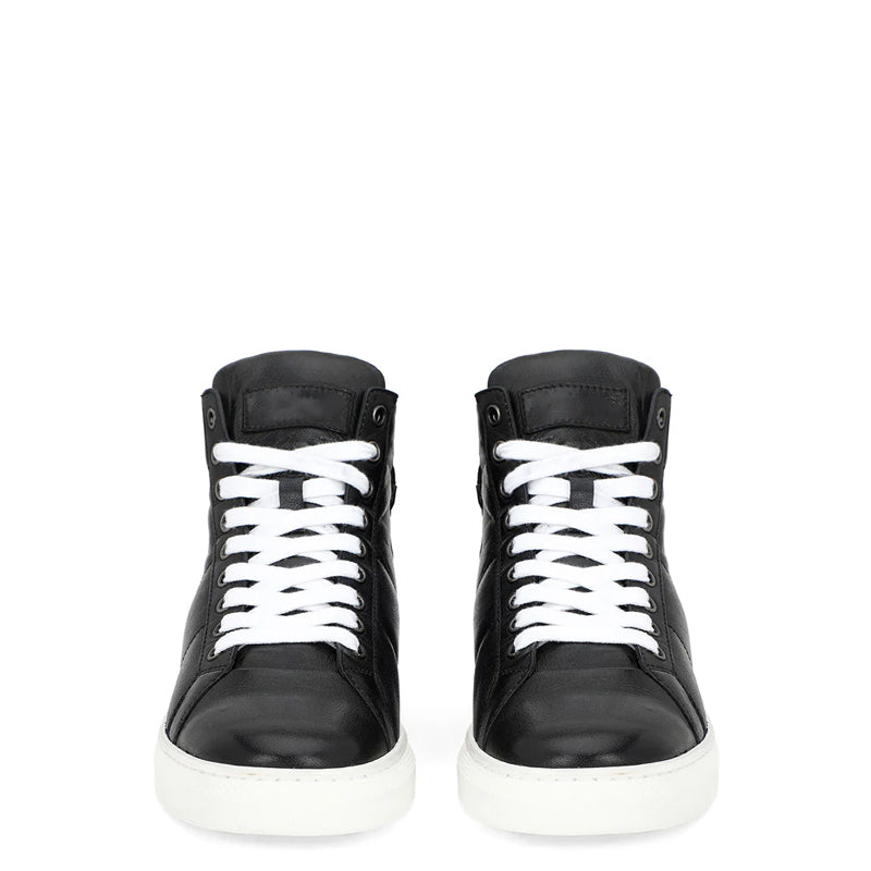 Men Lace-Up Leather Handcrafted Sneakers