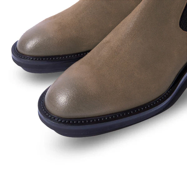 Classic Chelsea Tan Coloured Suede Leather Boots