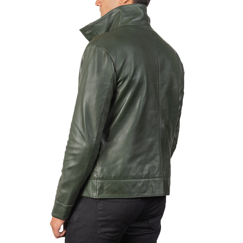 Columbus Leather Bomber Jacket For Men