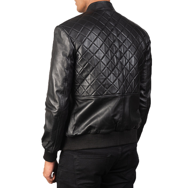 Moda Leather Bomber Jacket For Men