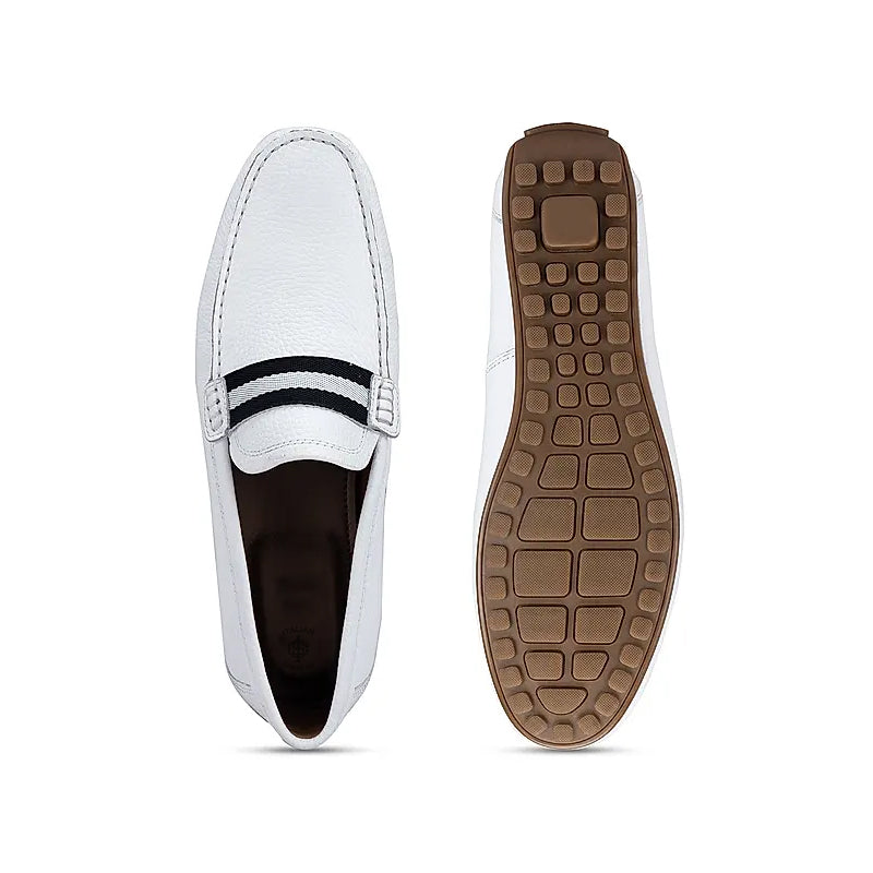 Premium Handmade Leather Moccasins Formal Grey Loafer