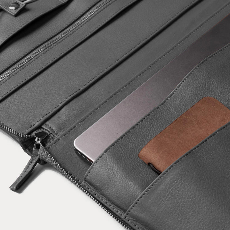 The Eclectic Leather Brown Folio Organizer
