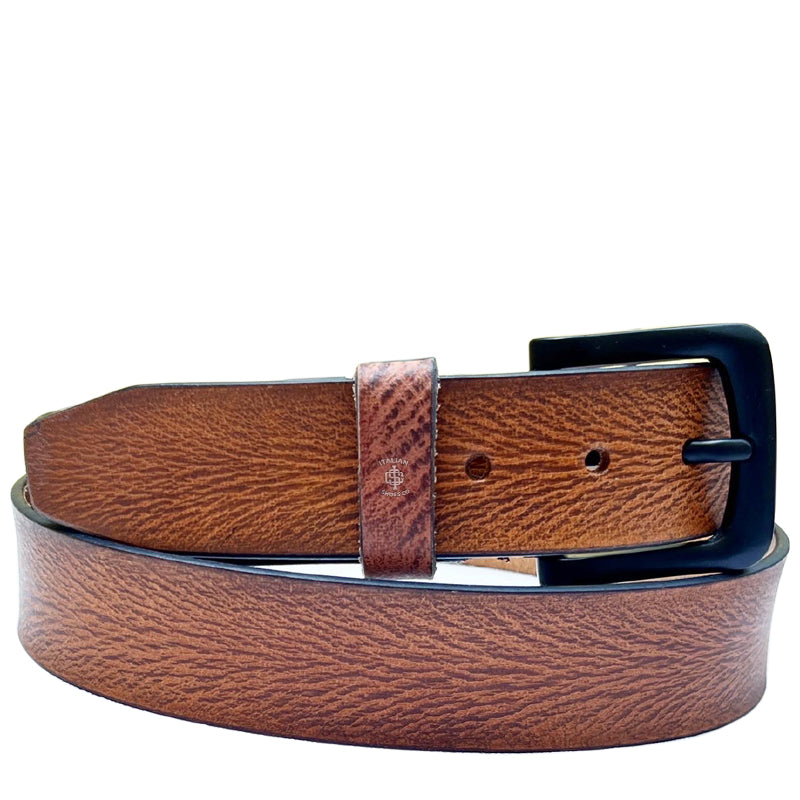 Unbridled Leather Belt Brown