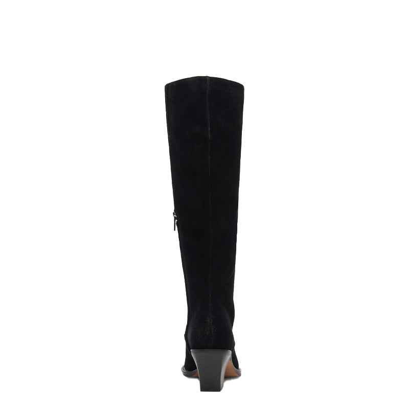 Women Knee High Boots With Side Zipper