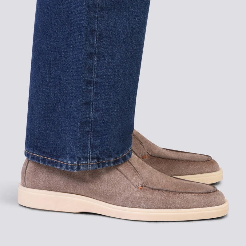 Burgundy Suede Loafer For Men