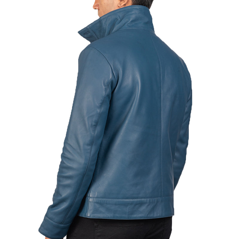 Columbus Leather Bomber Jacket For Men