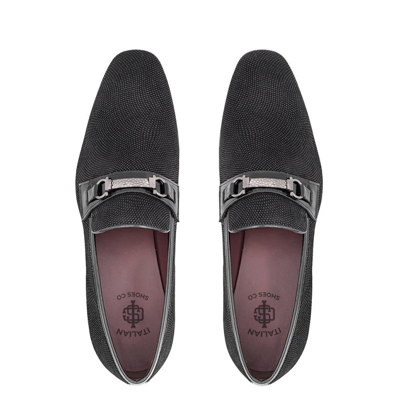 Gleaming Suede Formal Loafers