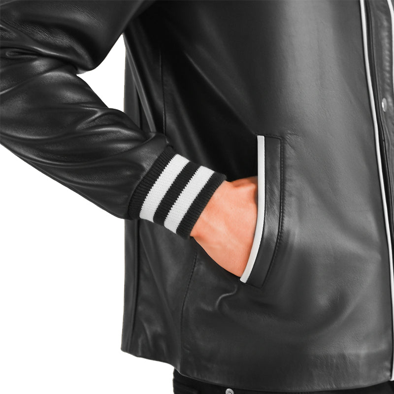 Willis Leather Bomber Jacket For Men