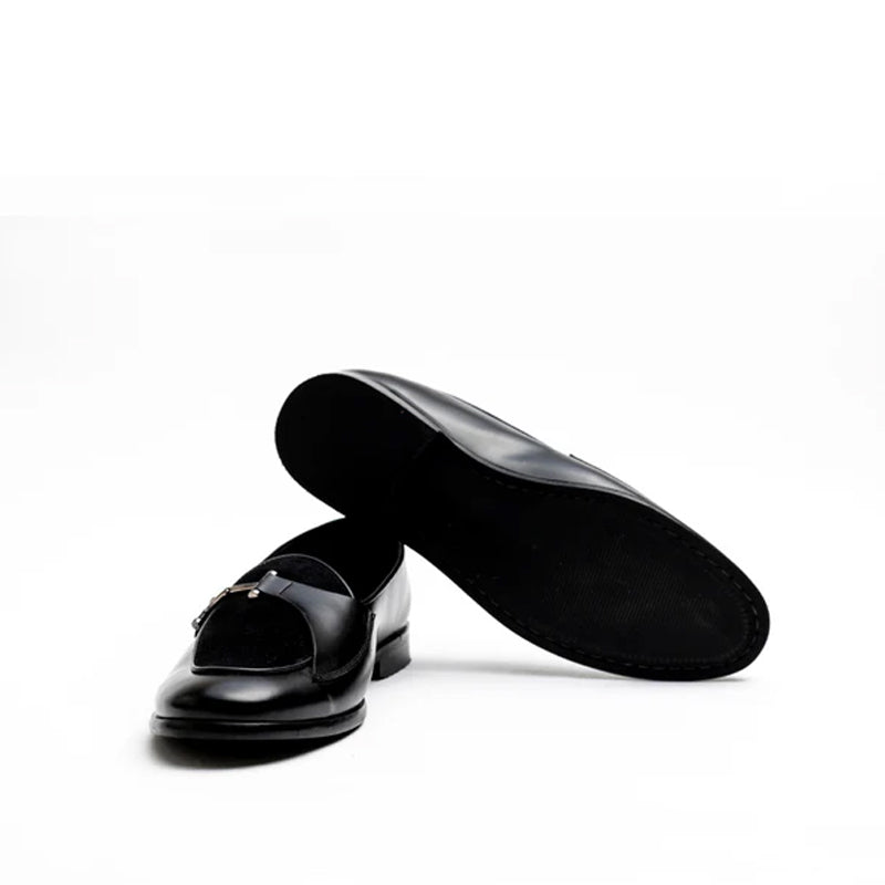 Classic Upper Suede Leather Loafer With Side Buckle
