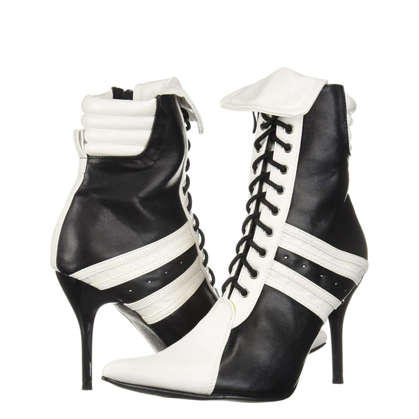 Lace Up Stiletto Booties