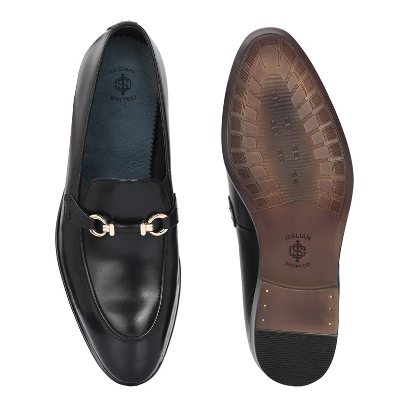 Men Handcrafted Formal Horsebit Leather Loafers