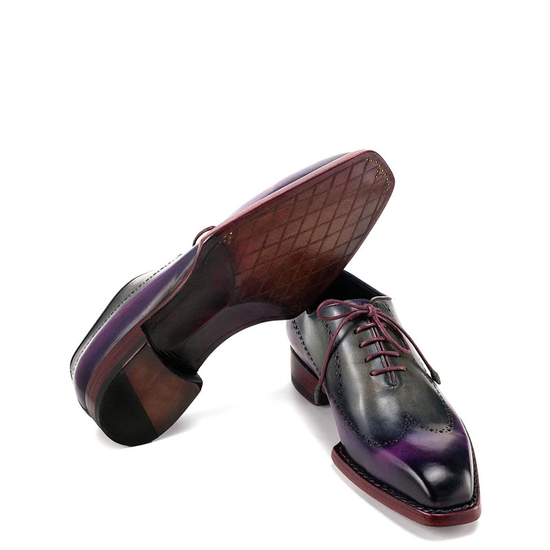 Leather Wingtip Lace Up Oxford Shoes