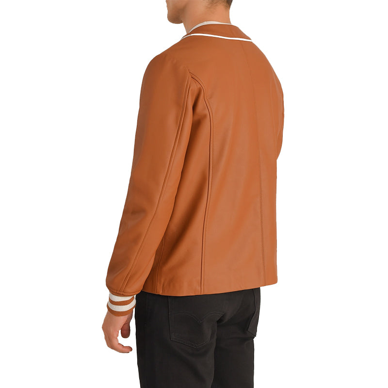 Willis Leather Bomber Jacket For Men