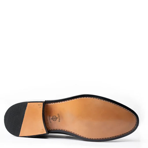 Leather Stacked Loafer for Man